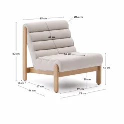 New Kave Home Sessel Magira Beige