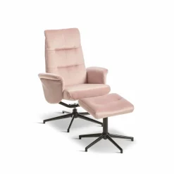 Sessel mit Hocker Brixen Rosa
