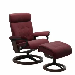 Online STRESSLESS Sessel mit Hocker Erik Signature Batick Bordeaux