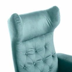 Clearance Sessel mit Hocker Vals Blau