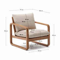 Discount Kave Home Sessel Sacaleta Beige