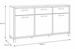 Best FORTE Sideboard Farida Eiche Artisan