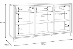 Best FORTE Sideboard Farida Eiche Artisan