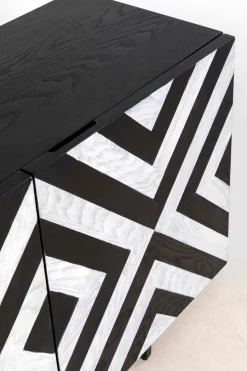 Discount KARE DESIGN Sideboard Arctic 87181 Schwarz / Weiß