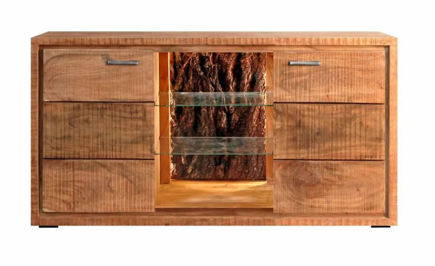 Hot WOLFMÖBEL Sideboard Bark 4060 Akazie