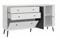 New FORTE Sideboard Harllson Weiß / Grau