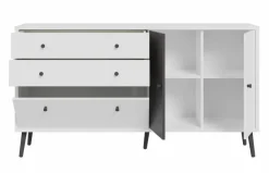 New FORTE Sideboard Harllson Weiß / Grau