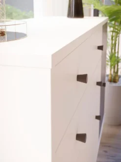 New FORTE Sideboard Harllson Weiß / Grau