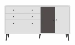 New FORTE Sideboard Harllson Weiß / Grau