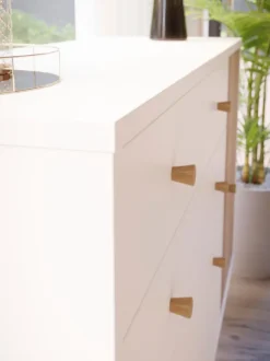 New FORTE Sideboard Harllson Weiß / Eiche