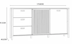 Best FORTE Sideboard Jytana Eiche