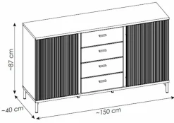 Best Wójcik Sideboard Lusaka Schwarz