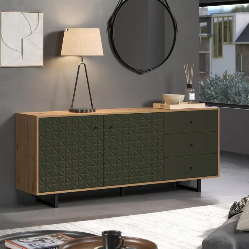trendteam Sideboard Sentra Dunkelgrün