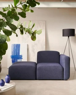 Kave Home 1-Sitzer mit Anstellhocker Neom