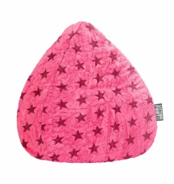 Online Sitting Point Sitzsack Beanbag fluffy stars XL Pink