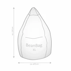 Outlet Sitting Point Sitzsack Beanbag Kicker XL Grün