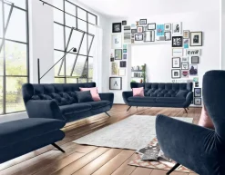 Hot Portobello Sofa Chester Navy