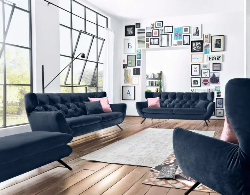 Hot Portobello Sofa Chester Navy