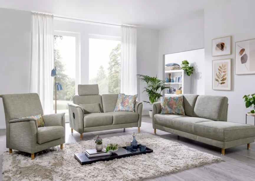 Best ponsel Sofa S443 / L443 Robby Grau / Grün