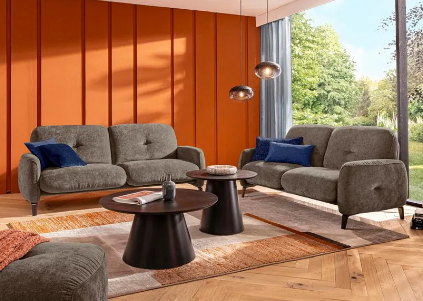 Discount Segmüller Werkstätten Sofa 2x84cm Luisa Beigegrau