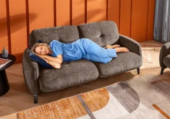 Discount Segmüller Werkstätten Sofa 2x84cm Luisa Beigegrau