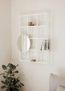 Online Metallbude Spiegel Rivo Weiß