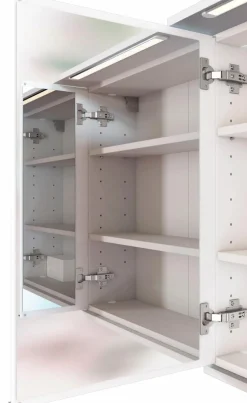 Held-Möbel Spiegelschrank 896.1.0101 Lynd Weiß / Spiegel