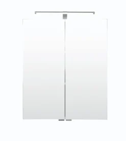 Held-Möbel Spiegelschrank Irene I Weiß / Spiegel