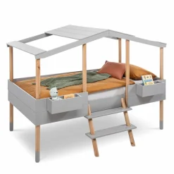 Spielbett Piloti 90 x 190/200 cm Grau