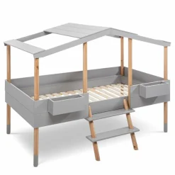 Spielbett Piloti 90 x 190/200 cm Grau