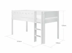 Flexa Spielbett White 90 x 200 cm Weiß