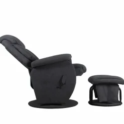 Outlet Stillstuhl mit Hocker Luna Grau