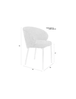 New White Label Stuhl Ayle Moos