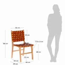 New Kave Home Stuhl Calixta Braun