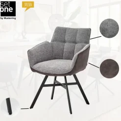 Sale set one by Musterring Stuhl Frisco Grau