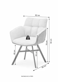 Sale set one by Musterring Stuhl Frisco Grau