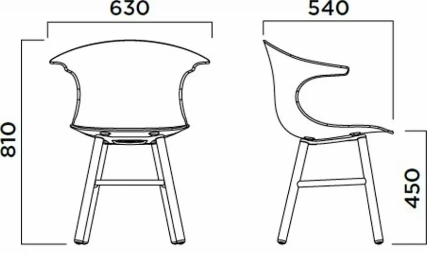 New Infiniti Stuhl Loop Retro Grau