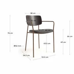 Hot Kave Home Stuhl Maureen Anthrazit