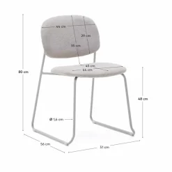 Kave Home Stuhl Meli Beige