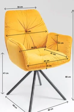 Discount KARE DESIGN Stuhl Mila Gelb