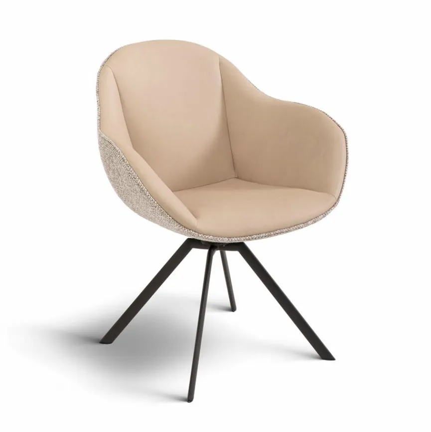 SCHÖNER WOHNEN-Kollektion Stuhl Sorrent Beige-Silber