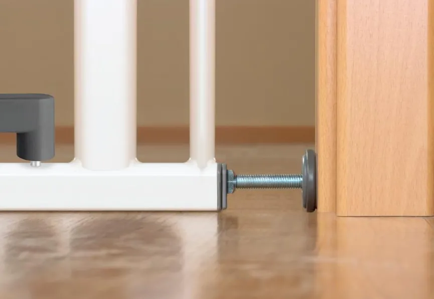 Discount reer Tür- und Treppengitter Basic, Double Lock Weiß