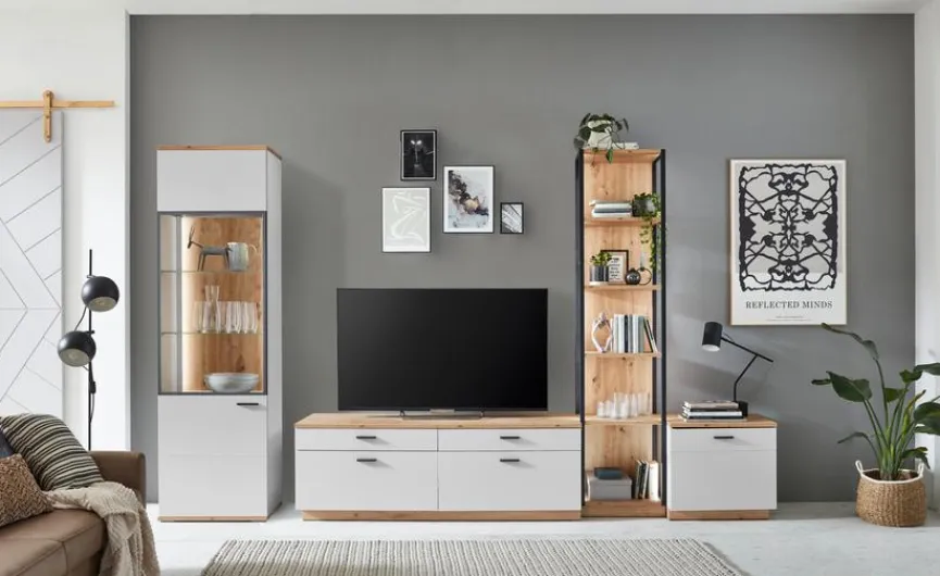 Hot IDEAL Wohnen TV-Lowboard Basset Weiß