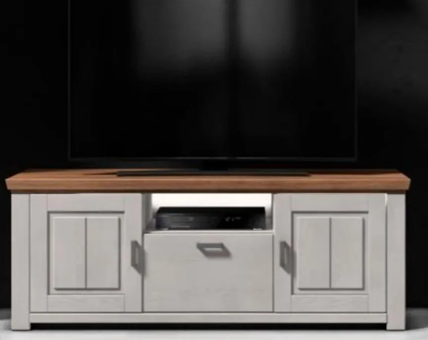 Discount decodom TV-Lowboard Amrum Weiß