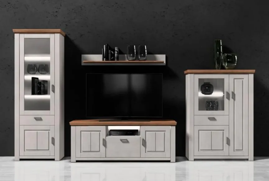 Discount decodom TV-Lowboard Amrum Weiß