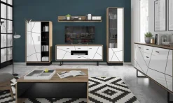 Online Wójcik TV-Lowboard Brolo Weiß / Eiche