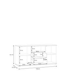 FORTE TV-Lowboard Ganymede Salbei