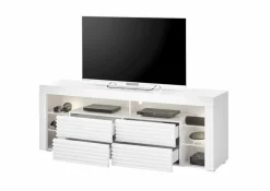 Online Stolkom TV-Lowboard Goal Weiß