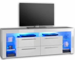 Best Stolkom TV-Lowboard Goal 3 Weiß