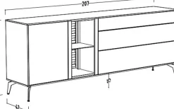 Mäusbacher TV-Lowboard Meran